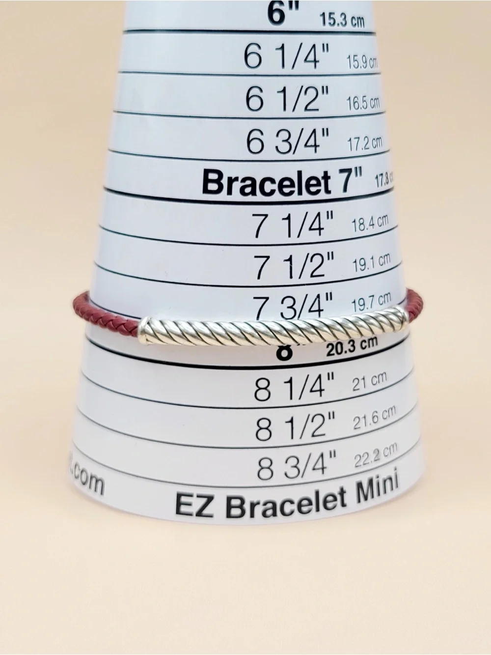 David Yurman Cable Classics ID Bracelet In Sterling Silver and Red Leather